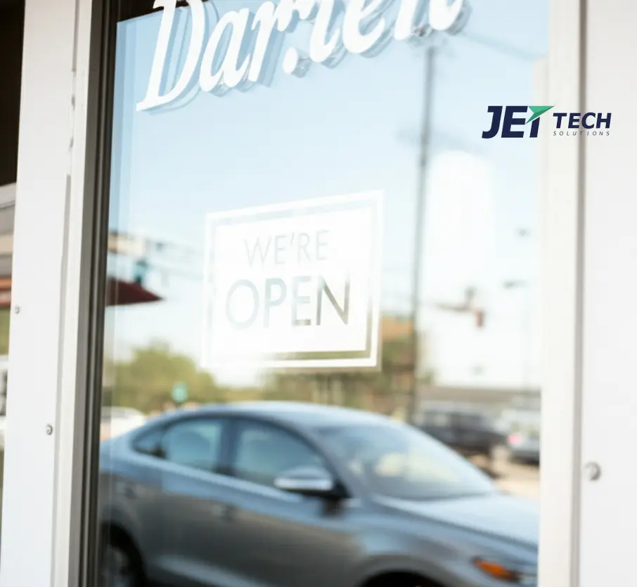 A Darien business in motion—don’t let slow internet blur your success